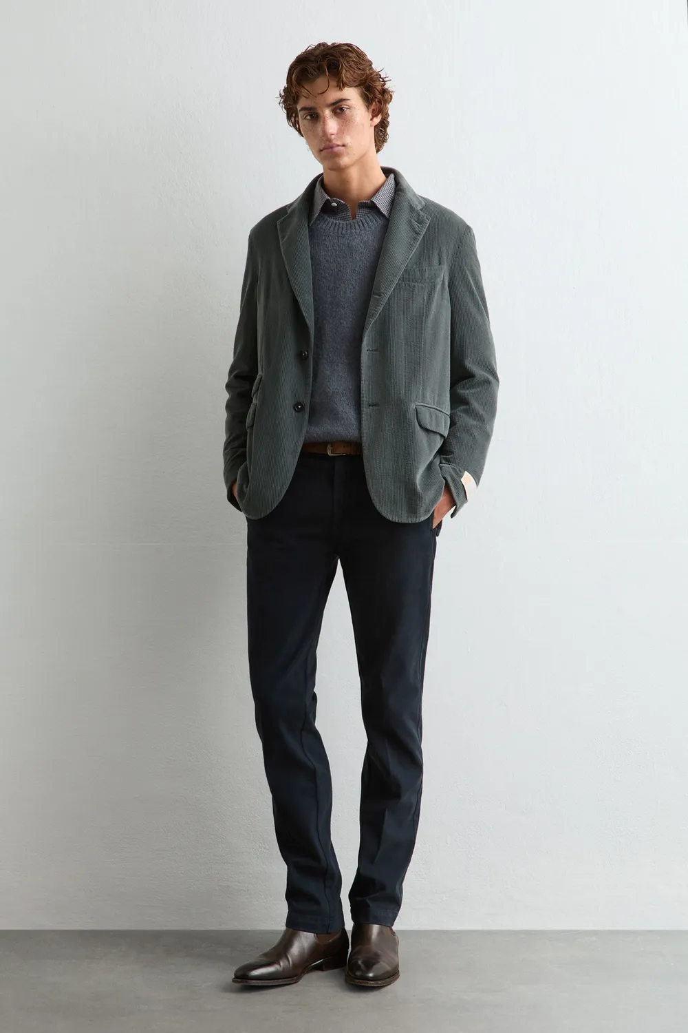 Massimo Alba Boxy camicia uomo Air Blue relaxed