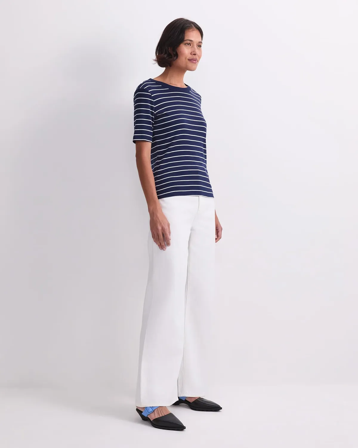 Sportscraft Heidi 120854 t-shirt righe cotone donna