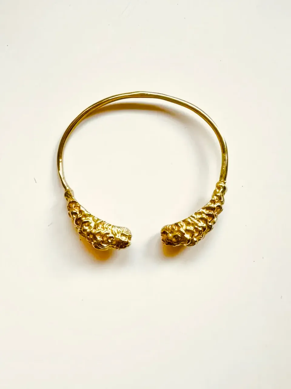 LOL Roma Leone bracciale ottone lavorato