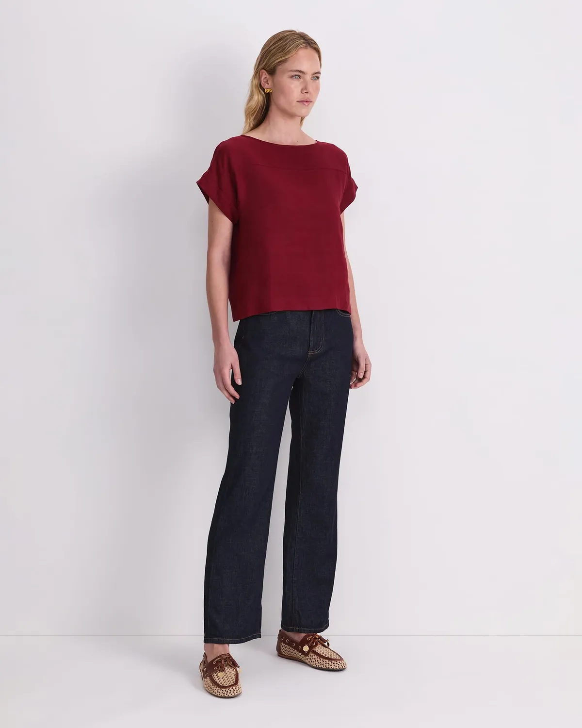 Sportscraft Dahlia Shell Top lino donna