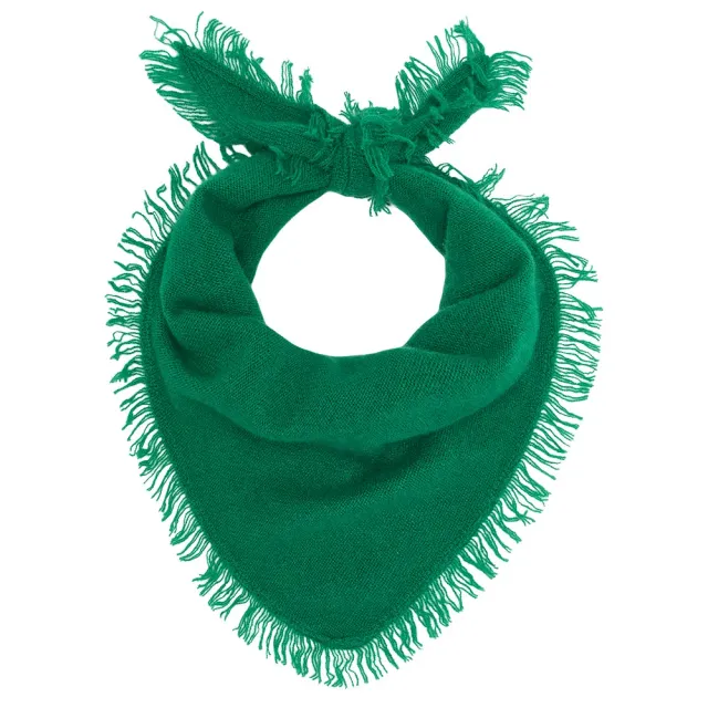 Jumper 1234 Distressed Triangle sciarpa verde cashmere