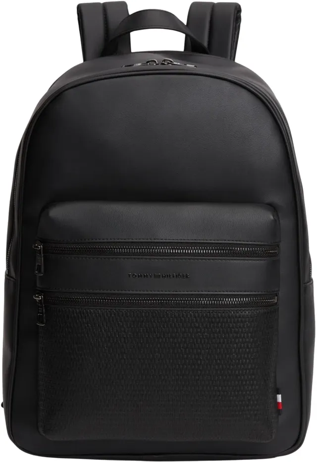 Tommy Hilfiger Woven Zaino Uomo Nero Taglia Unica