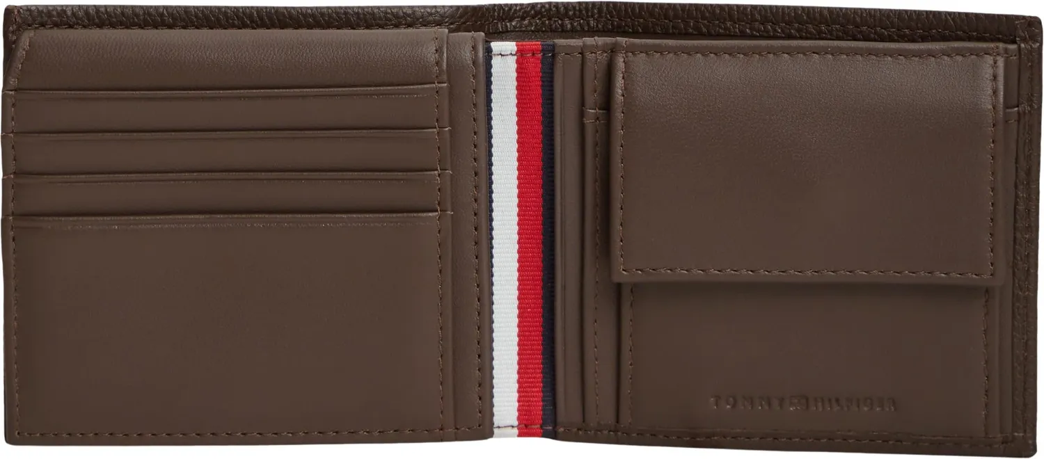 Tommy Hilfiger AM0AM14780 portafoglio uomo marrone patta
