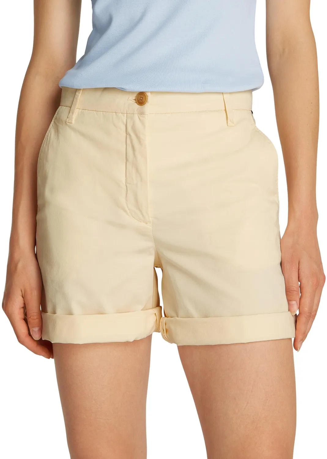 Tommy Hilfiger Mom Fit shorts chino donna rosa