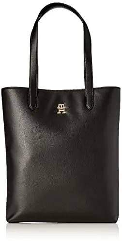 Tommy Hilfiger Casual Slim Tote Borsa Donna Nera Tasche Interne