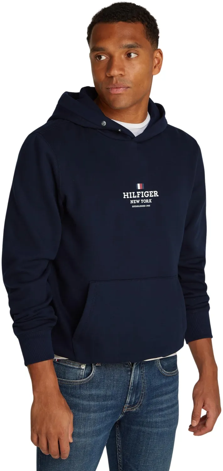 Tommy Hilfiger felpa uomo con cappuccio classica morbida