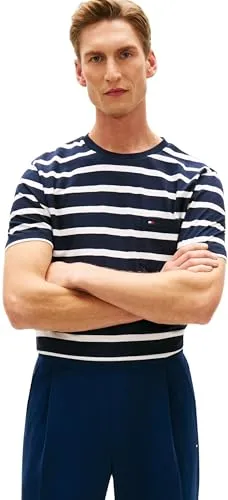 Tommy Hilfiger Stripe Pocket T-Shirt Uomo L a Righe