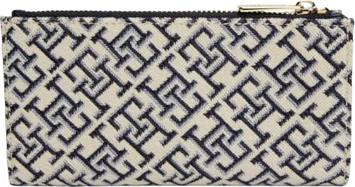 Tommy Hilfiger TH Icon AW0AW19003 Portafoglio Donna Blu Jacquard