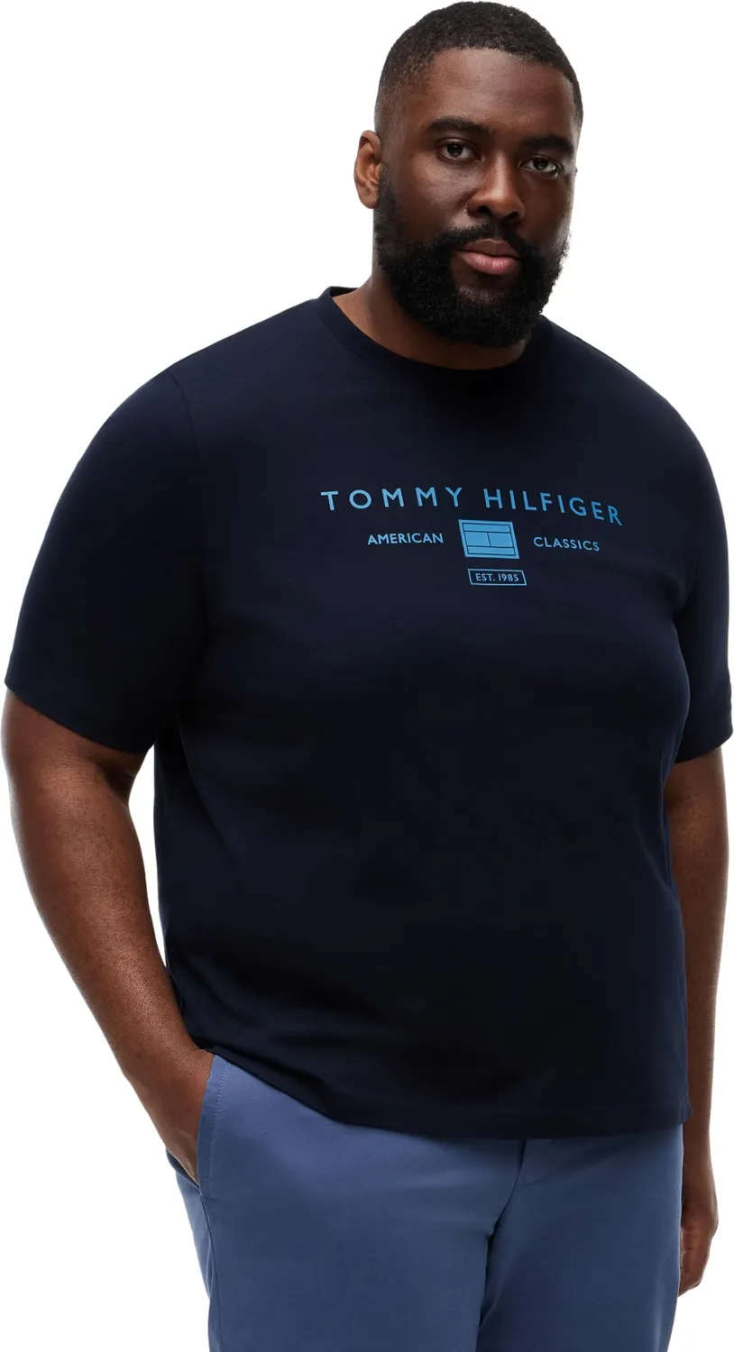Tommy Hilfiger Brand Love MW0MW42365 maglietta uomo L blu cotone