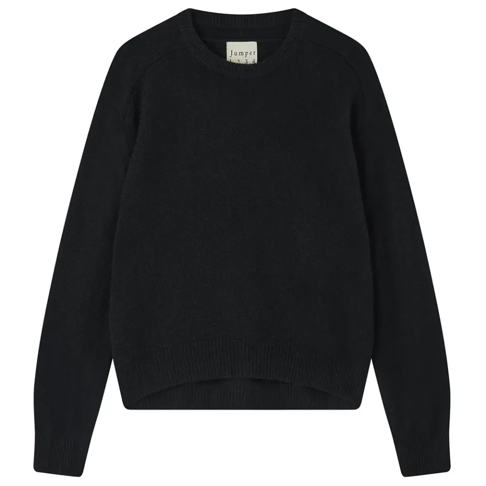 Jumper 1234 Oversize maglione cashmere nero pesante