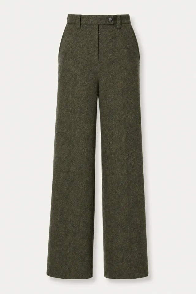 Massimo Alba Lamia pantaloni donna military lana