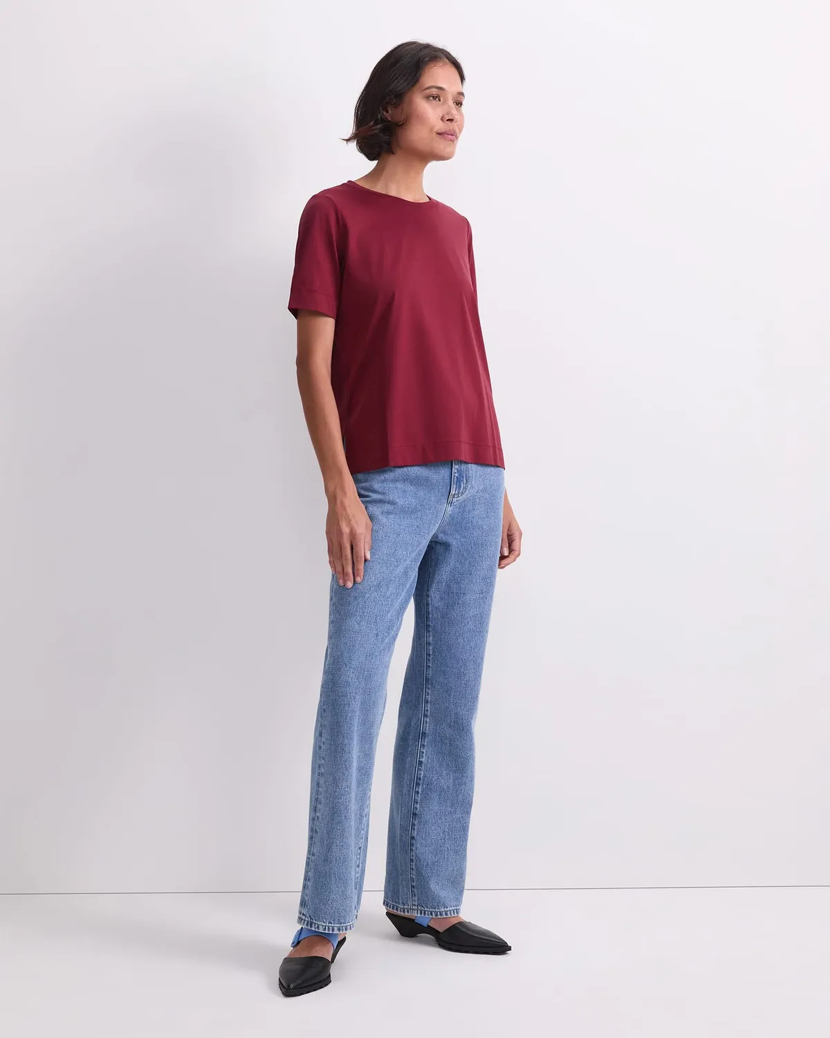 Sportscraft Mercerised Cotton t-shirt girocollo donna