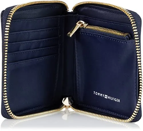 Tommy Hilfiger Poppy Med portafoglio donna piccolo blu nylon