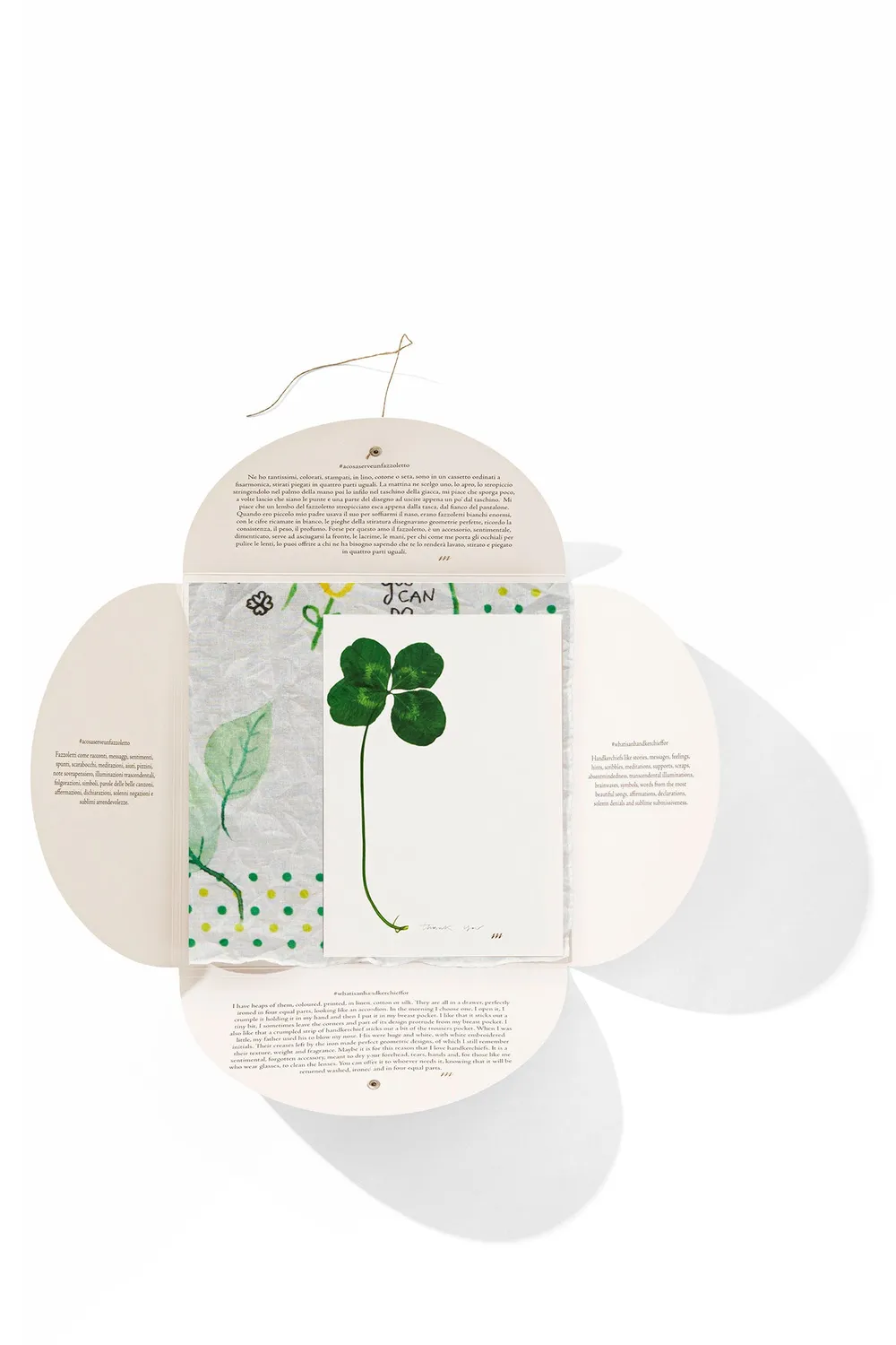 Massimo Alba Hanky1 fazzoletto verde cotone 45x45