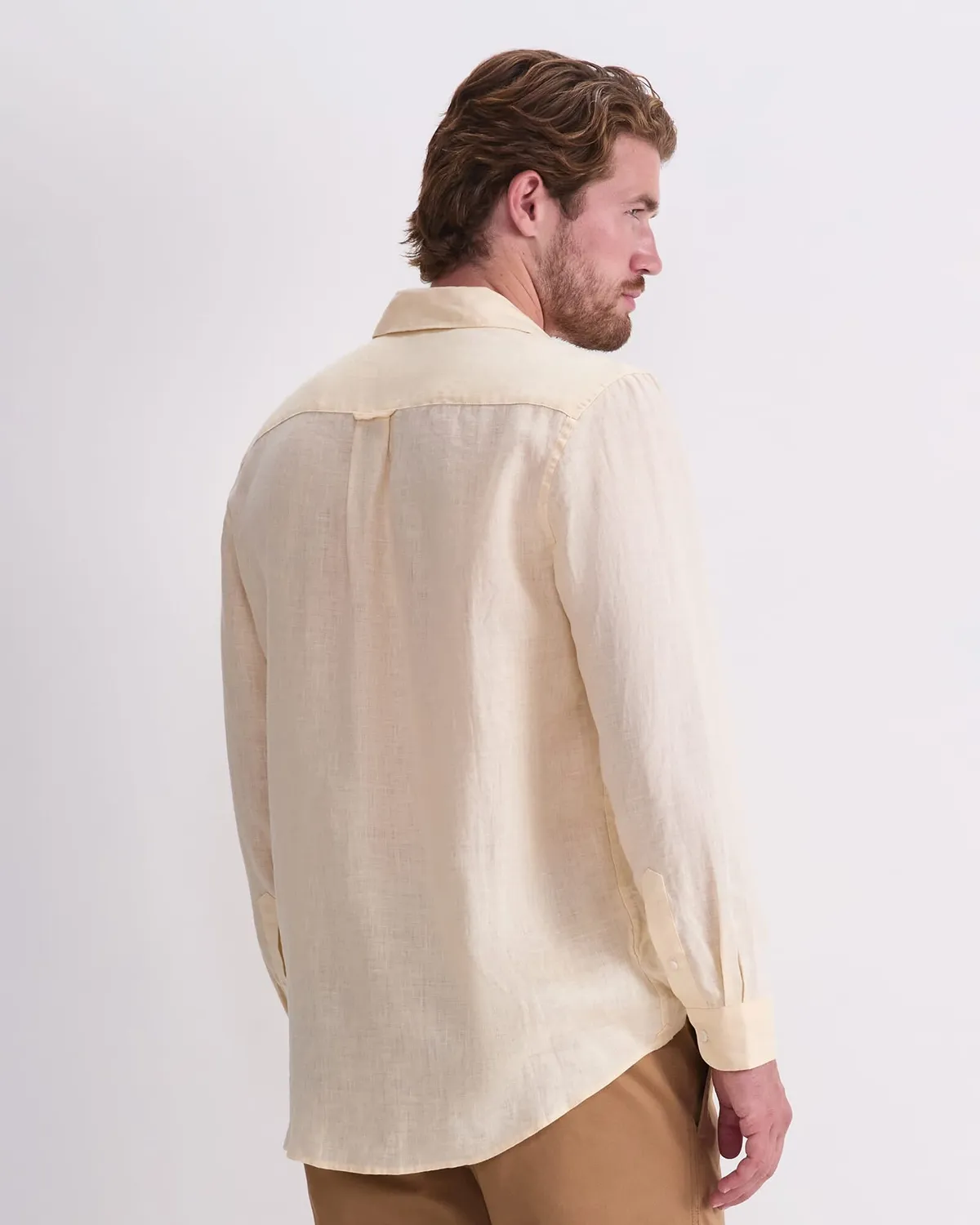 Sportscraft camicia lino manica lunga regular fit