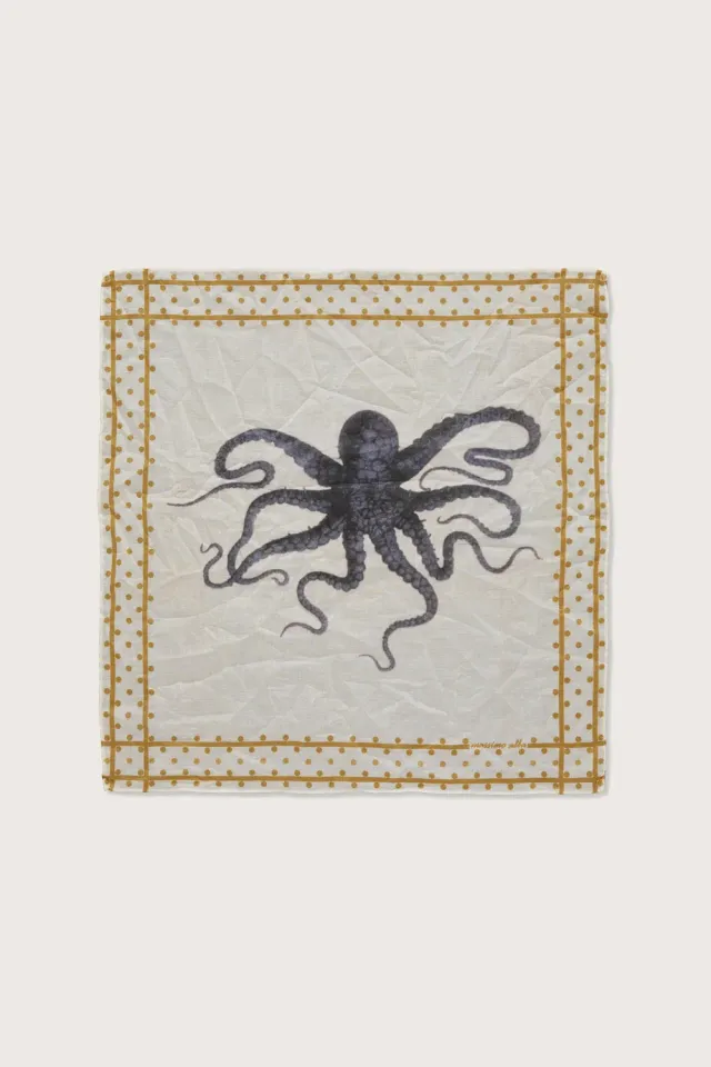 Massimo Alba Hanky1 fazzoletto cotone verde alga 45x45