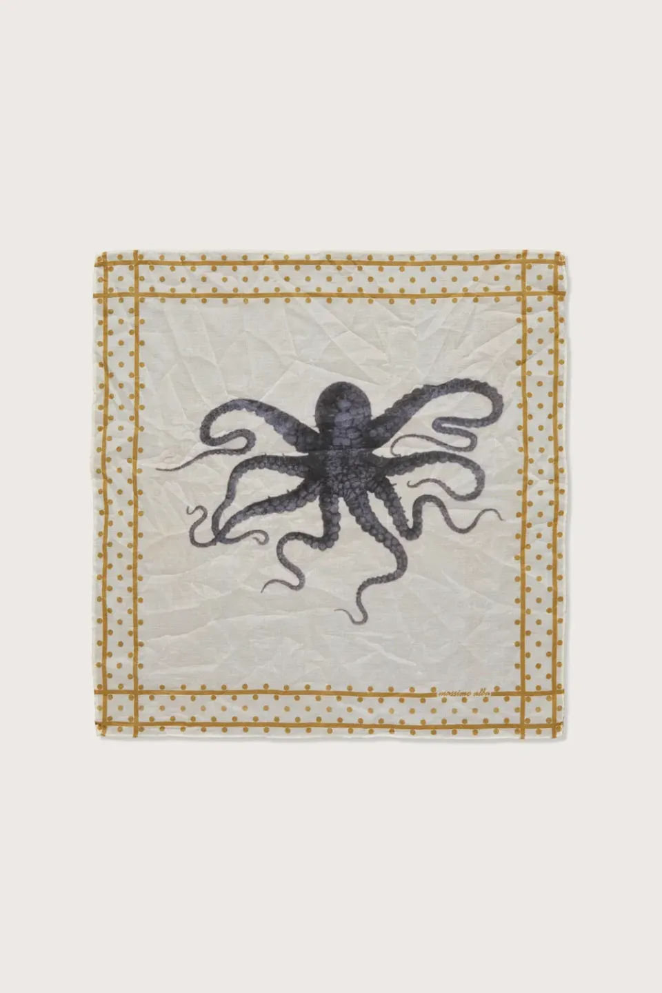 Massimo Alba Hanky1 fazzoletto cotone verde alga 45x45