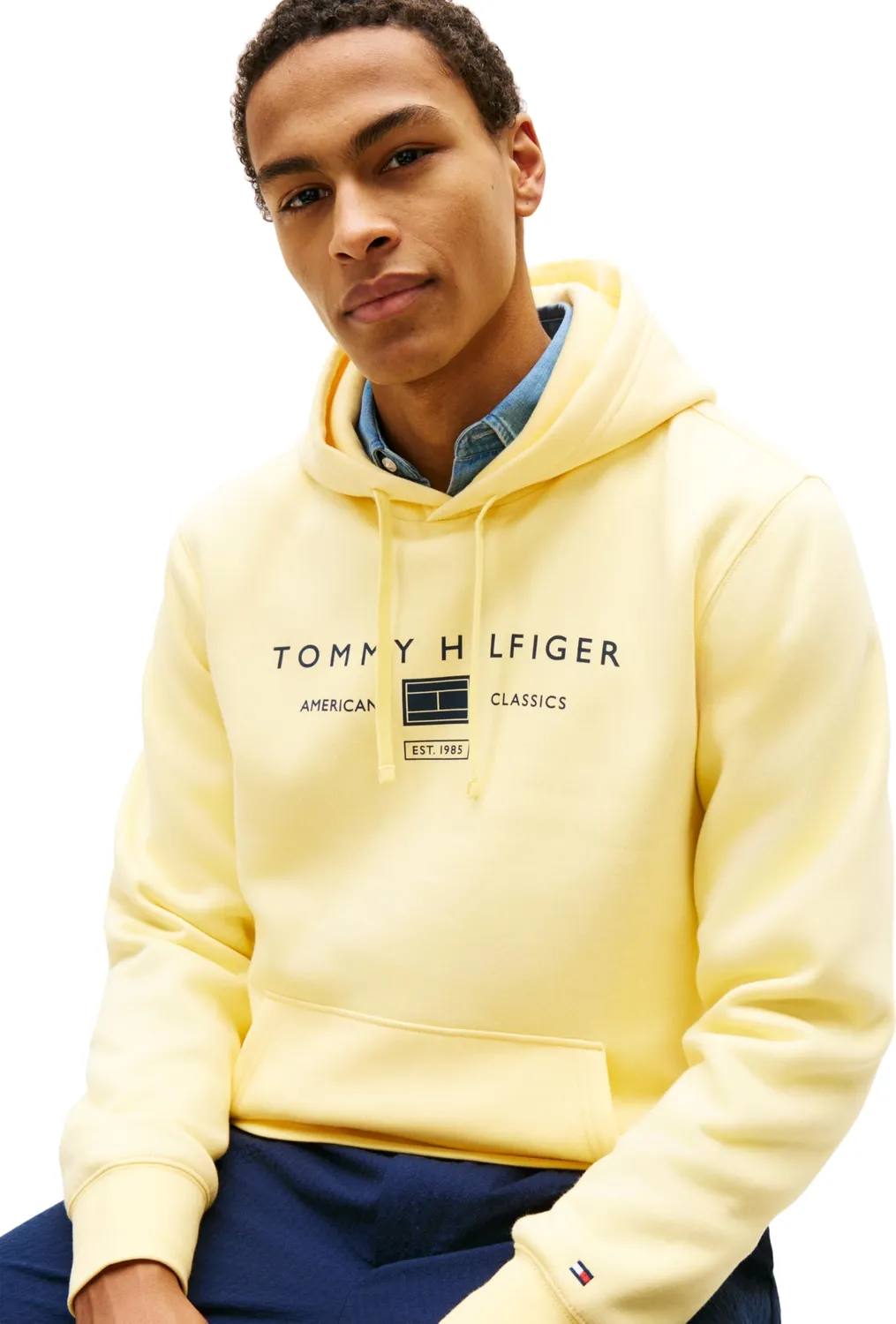 Tommy Hilfiger Brand Love Hoody MW0MW42464 Felpa Uomo Cotone