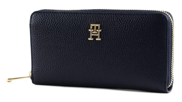 Tommy Hilfiger TH Emblem Large portafoglio donna blu