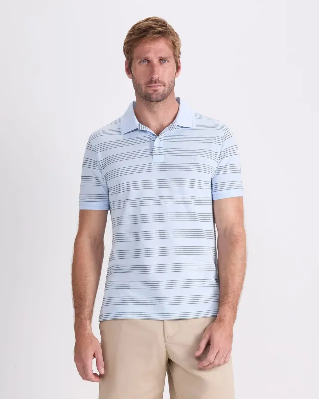 Sportscraft SC Stripe Pique 208181 polo uomo cotone