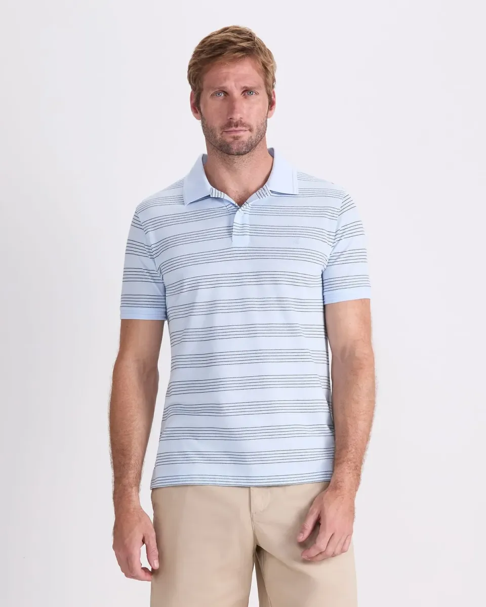 Sportscraft SC Stripe Pique 208181 polo uomo cotone