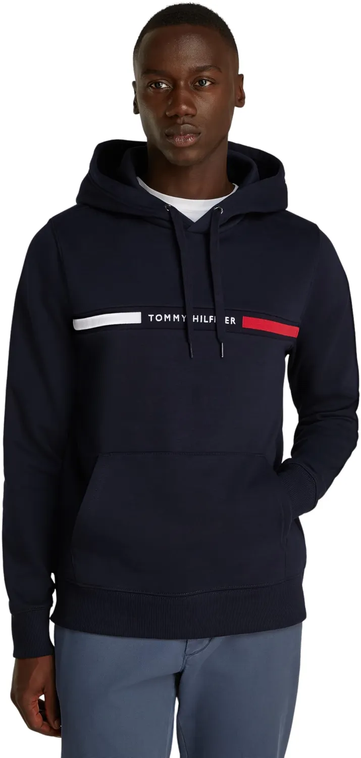 Tommy Hilfiger Chest Insert felpa cappuccio uomo nera M