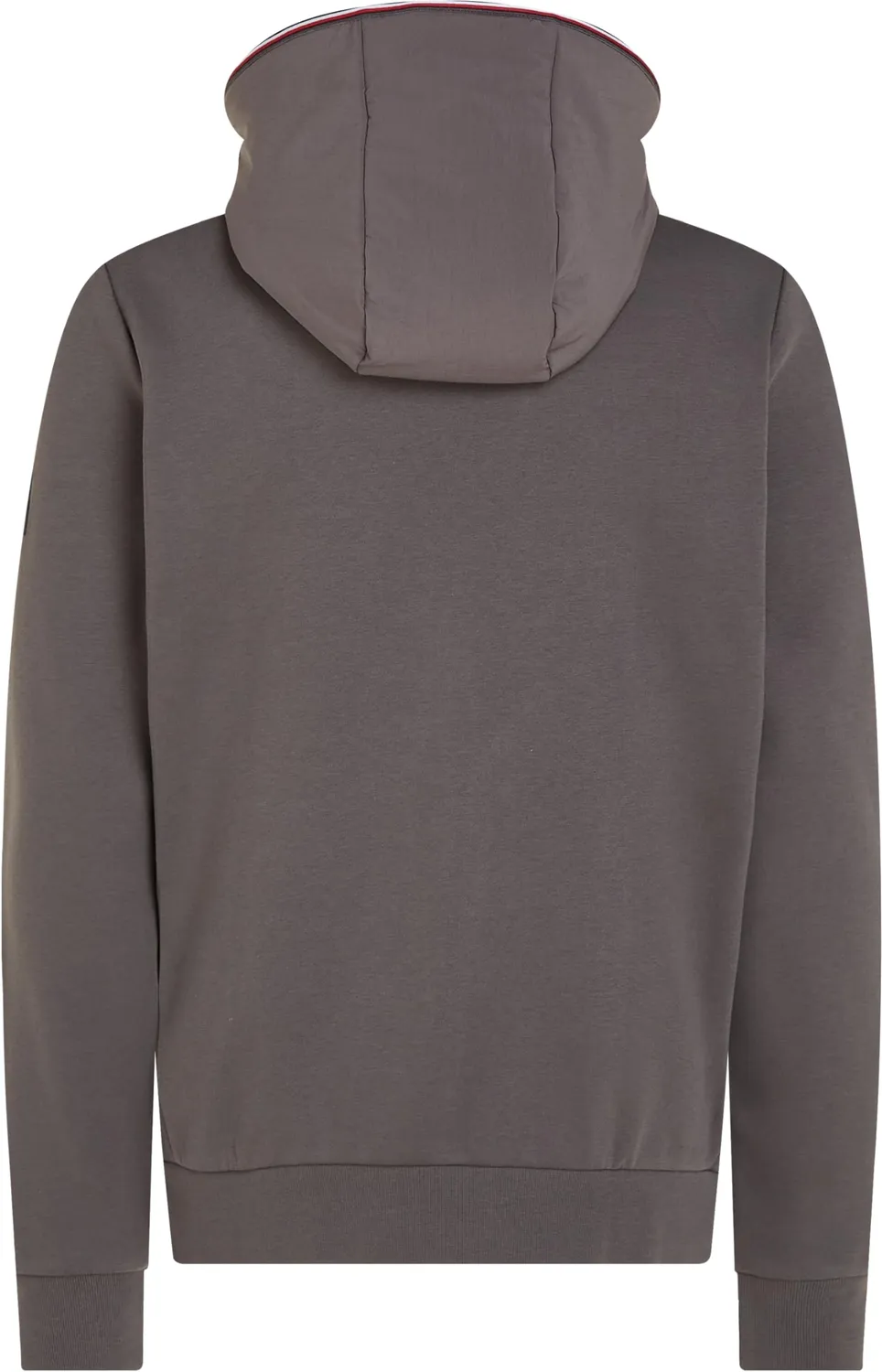 Tommy Hilfiger felpa zip cappuccio uomo XS grigia Dark Ash