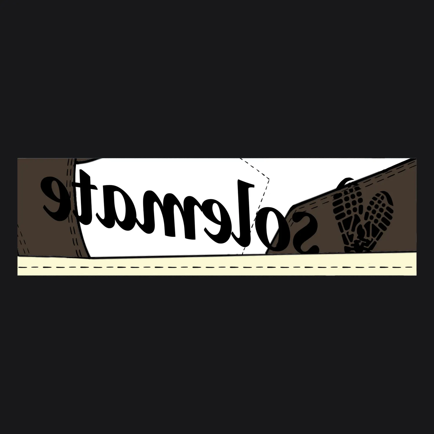 Solemate Dark Mocha High Box Logo t-shirt bianca cotone