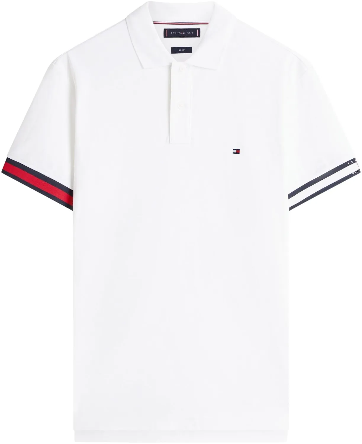 Tommy Hilfiger MW0MW42743 polo slim uomo cotone navy