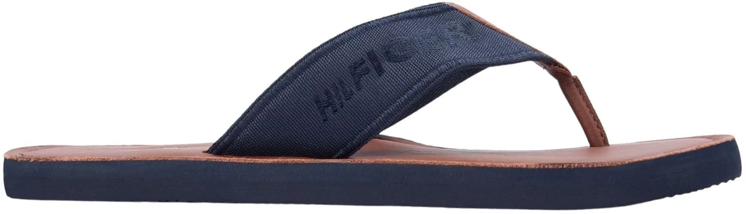 Tommy Hilfiger Leather Beach Sandal infradito uomo 44 nero