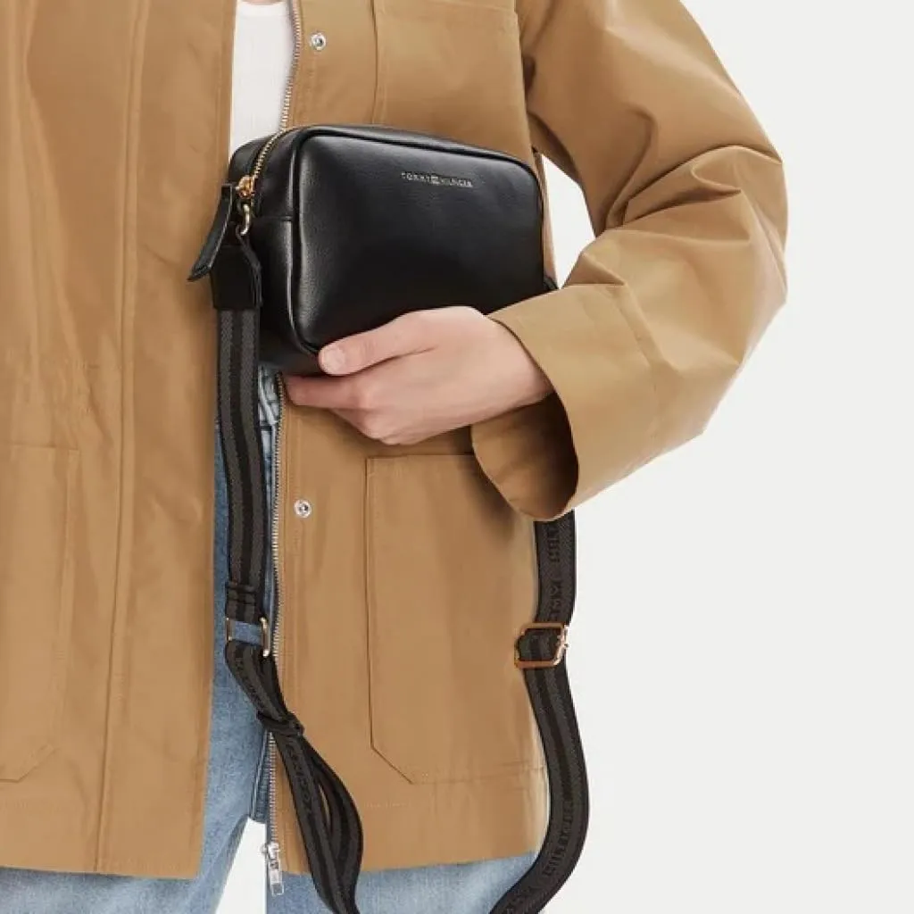 Tommy Hilfiger Borsa a Tracolla Donna Logo con Zip