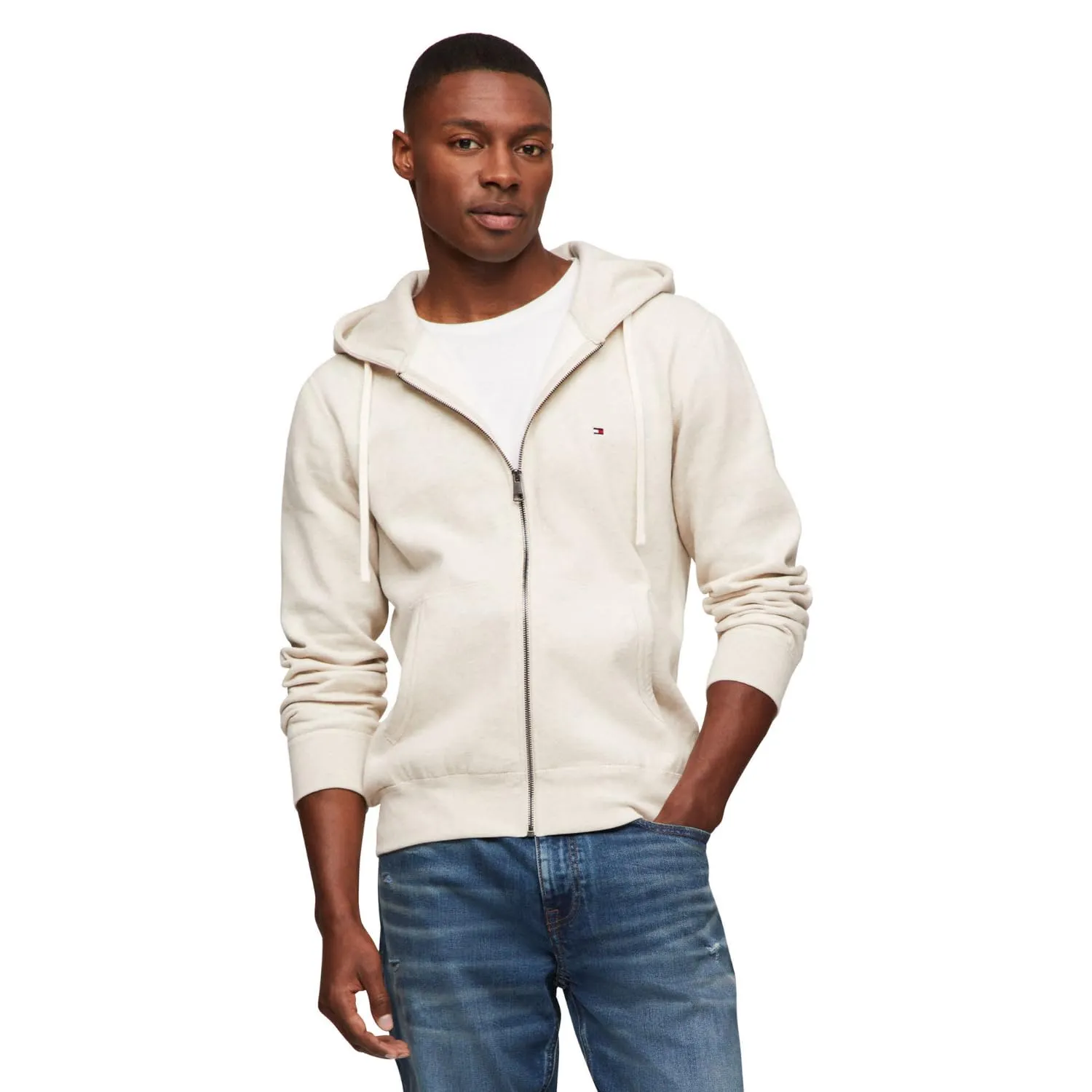 Tommy Hilfiger Fleece Full Zip Felpa Uomo XXL Nero
