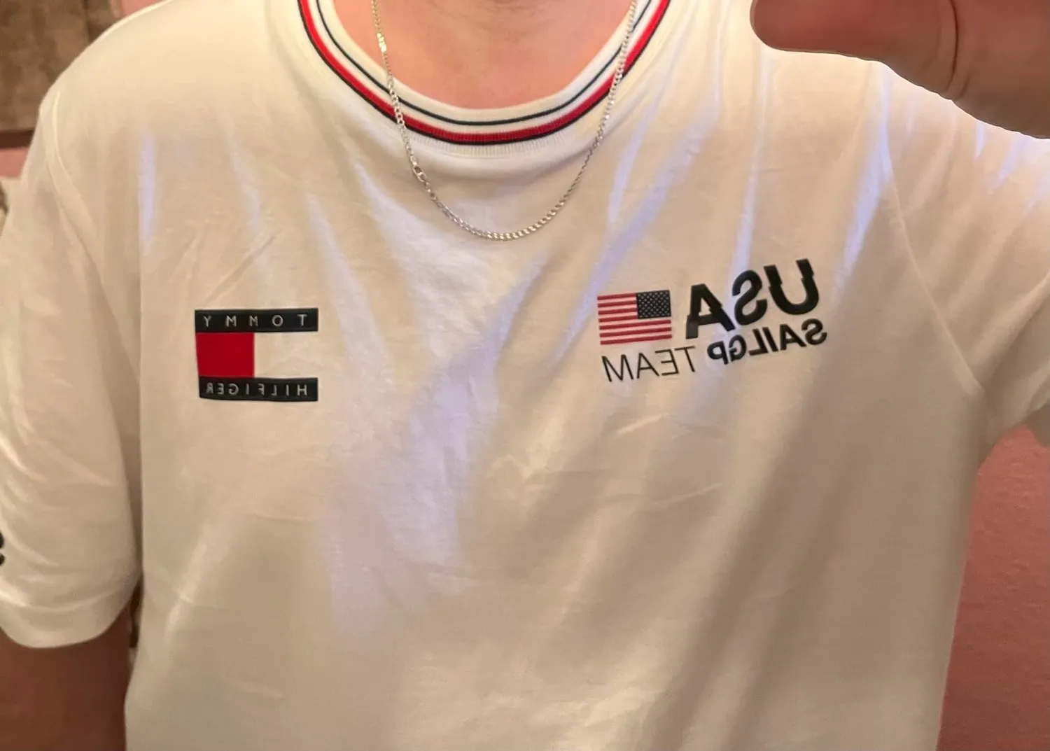 Tommy Hilfiger US SailGP Replica MW0MW44690 maglietta uomo L cotone