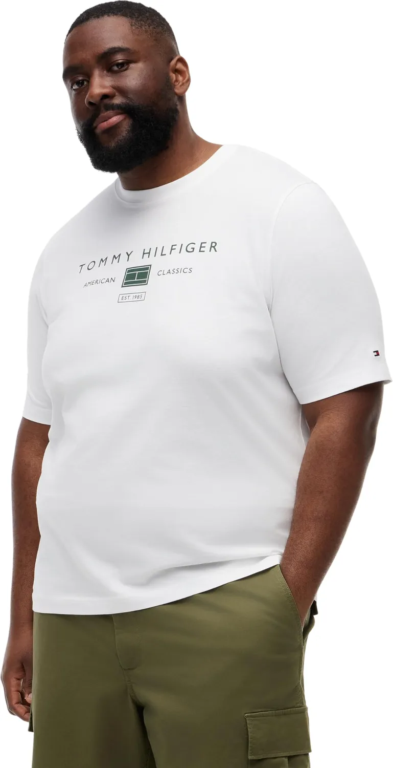 Tommy Hilfiger Brand Love MW0MW42365 maglietta uomo L blu cotone