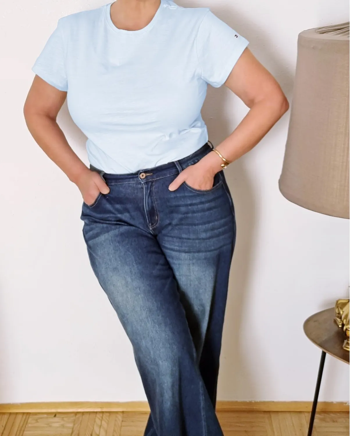 Tommy Hilfiger Co Slub Slim WW0WW48702 t-shirt donna manica corta