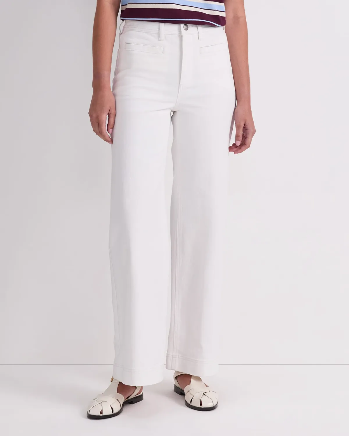 Sportscraft Tessa Wide Leg Jean jeans donna bianco