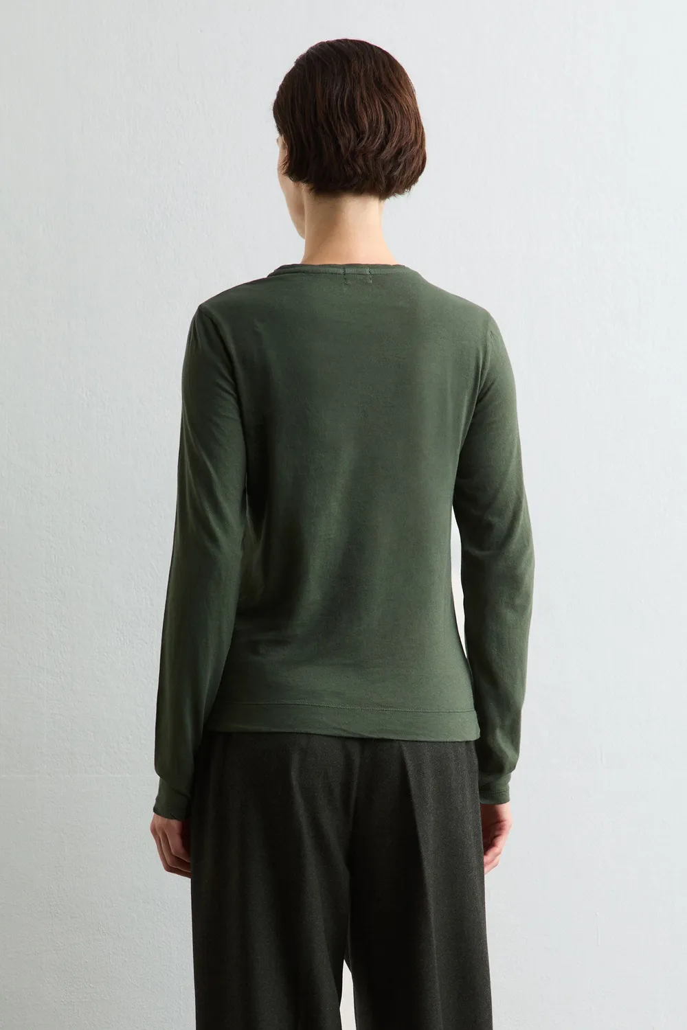 Massimo Alba Masa t-shirt maniche lunghe forest night