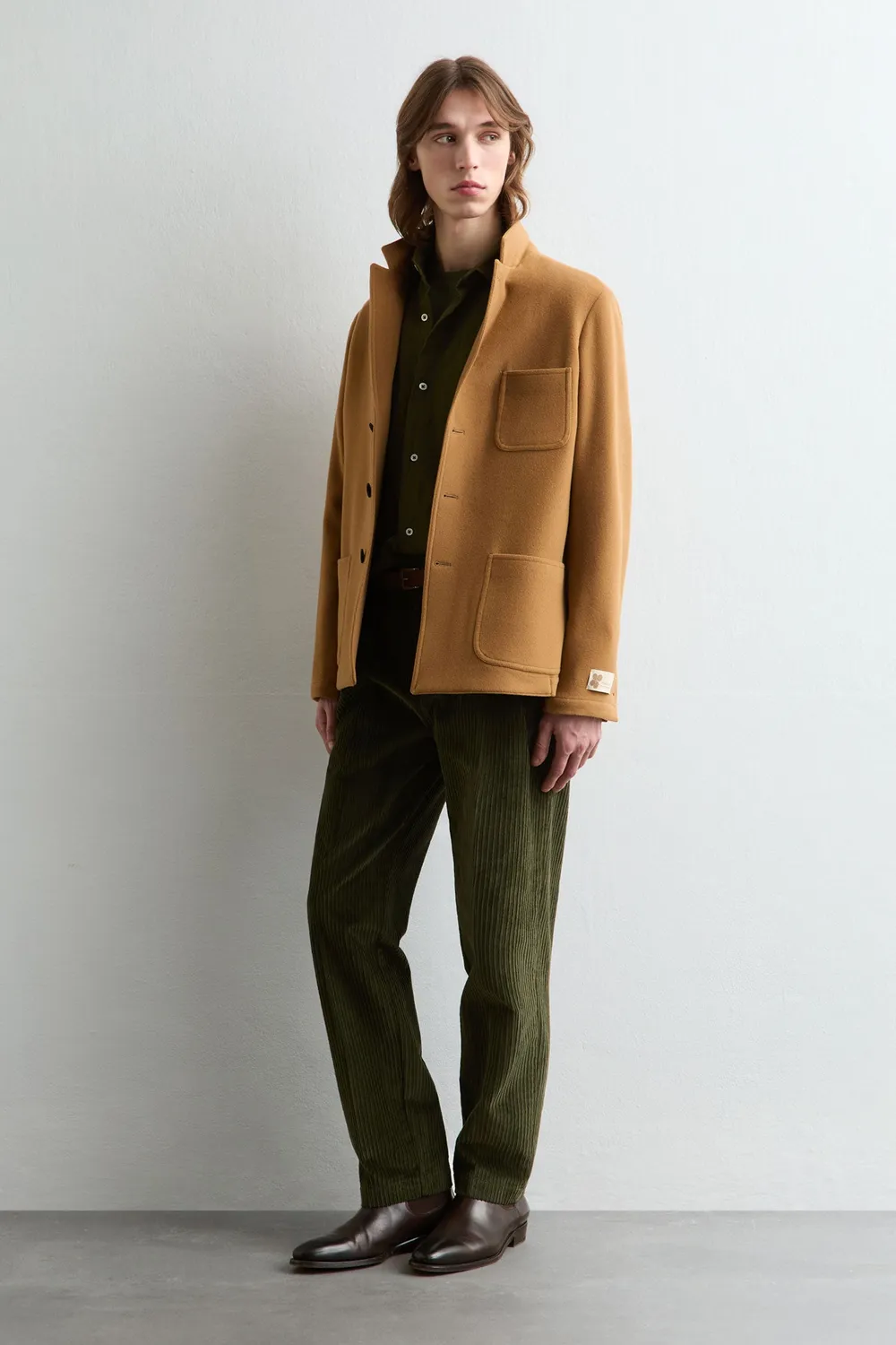 Massimo Alba Baglietto giacca lana camel