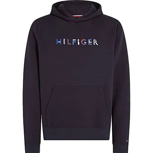 Tommy Hilfiger RWB Hoody felpa uomo cappuccio blu S