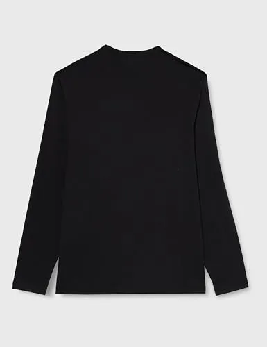 Tommy Hilfiger maglietta maniche lunghe nera girocollo