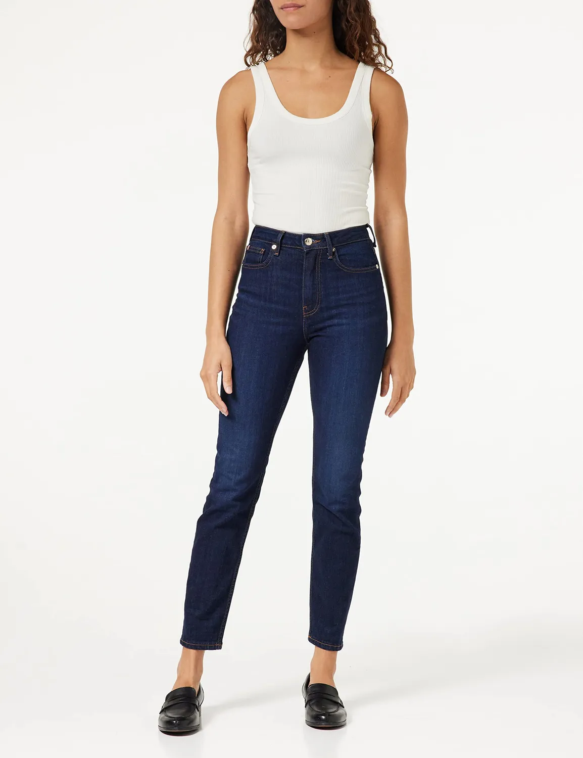 Tommy Hilfiger Izzy jeans donna slim cigarette vita alta