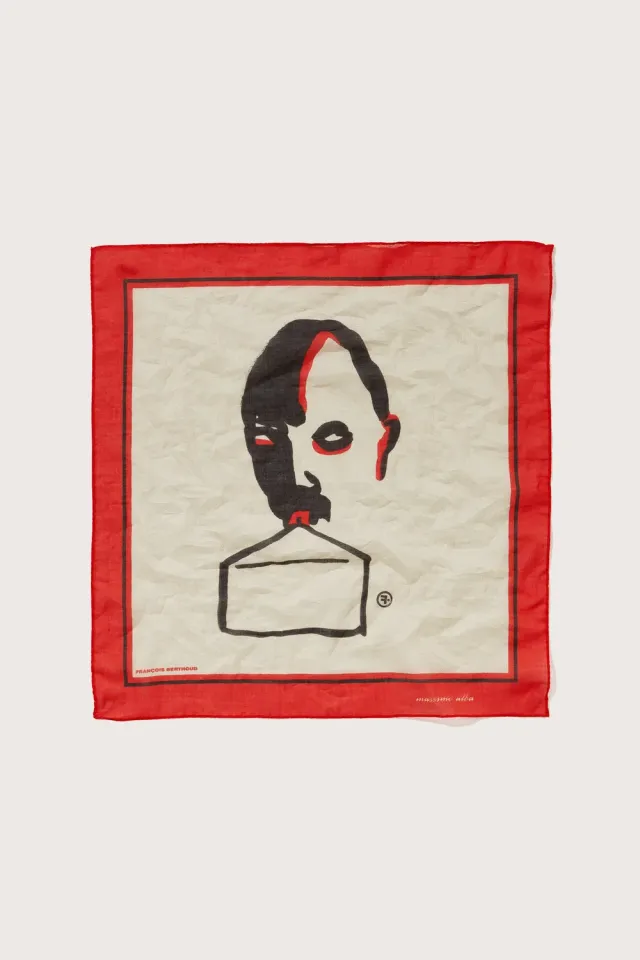 Massimo Alba HANKY1 fazzoletto rosso in cotone