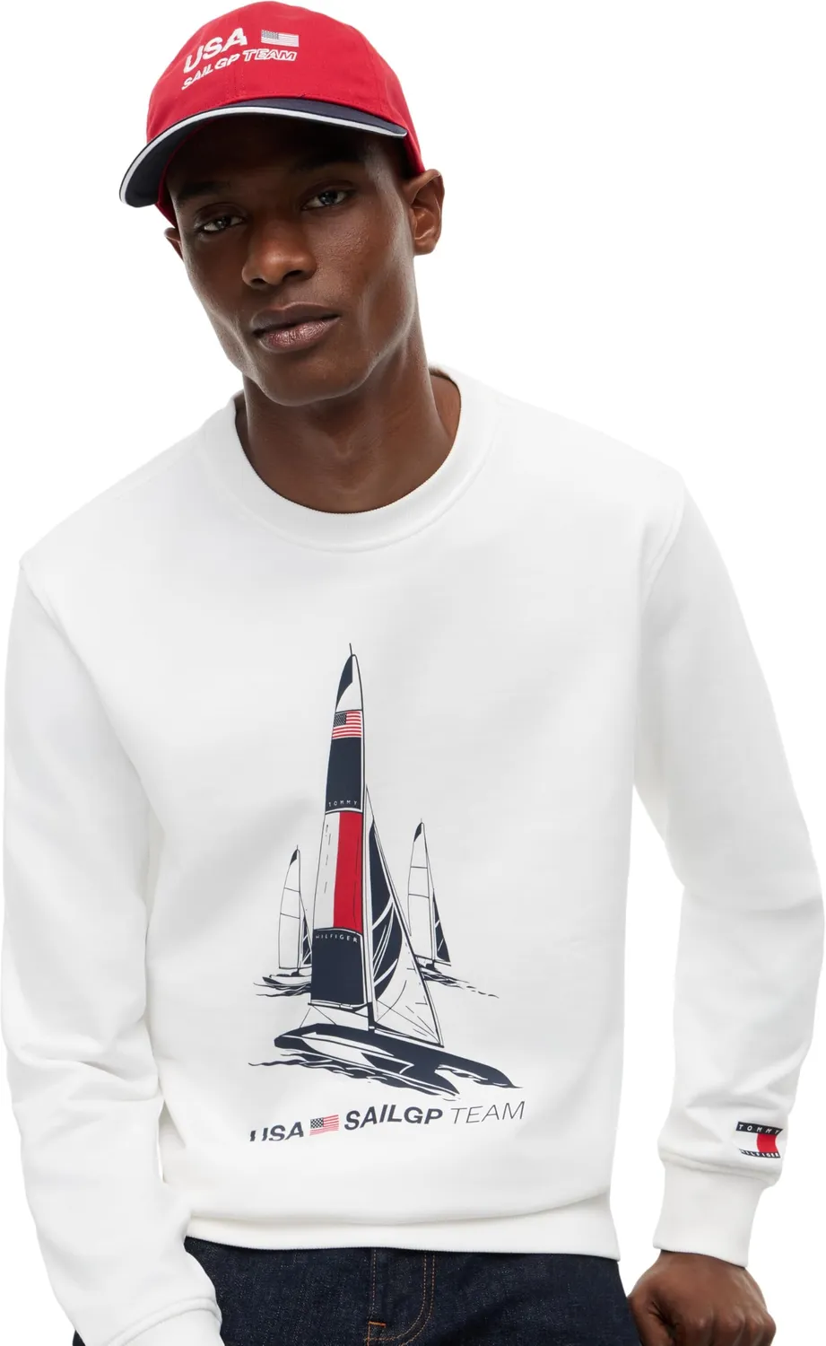 Tommy Hilfiger Us Sailgp Graphic Crewneck MW0MW44686 Felpa XXL