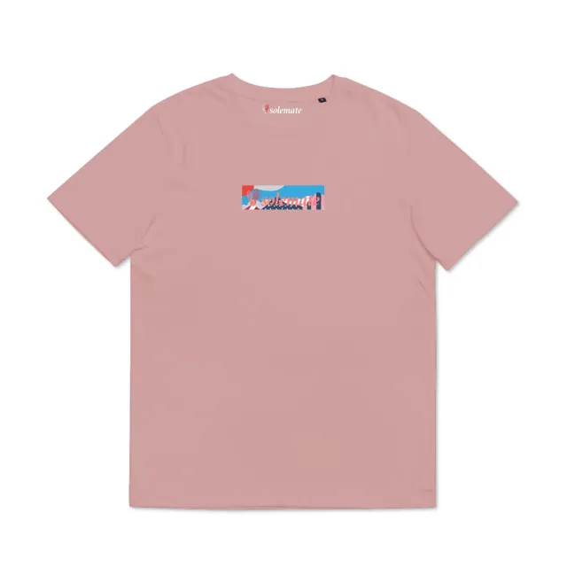 Solemate Landscape Box Logo t-shirt cotone bio