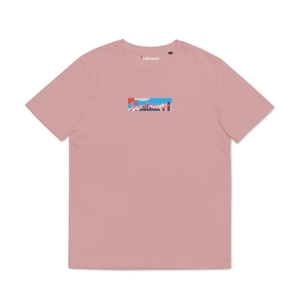 Solemate Landscape Box Logo t-shirt cotone bio