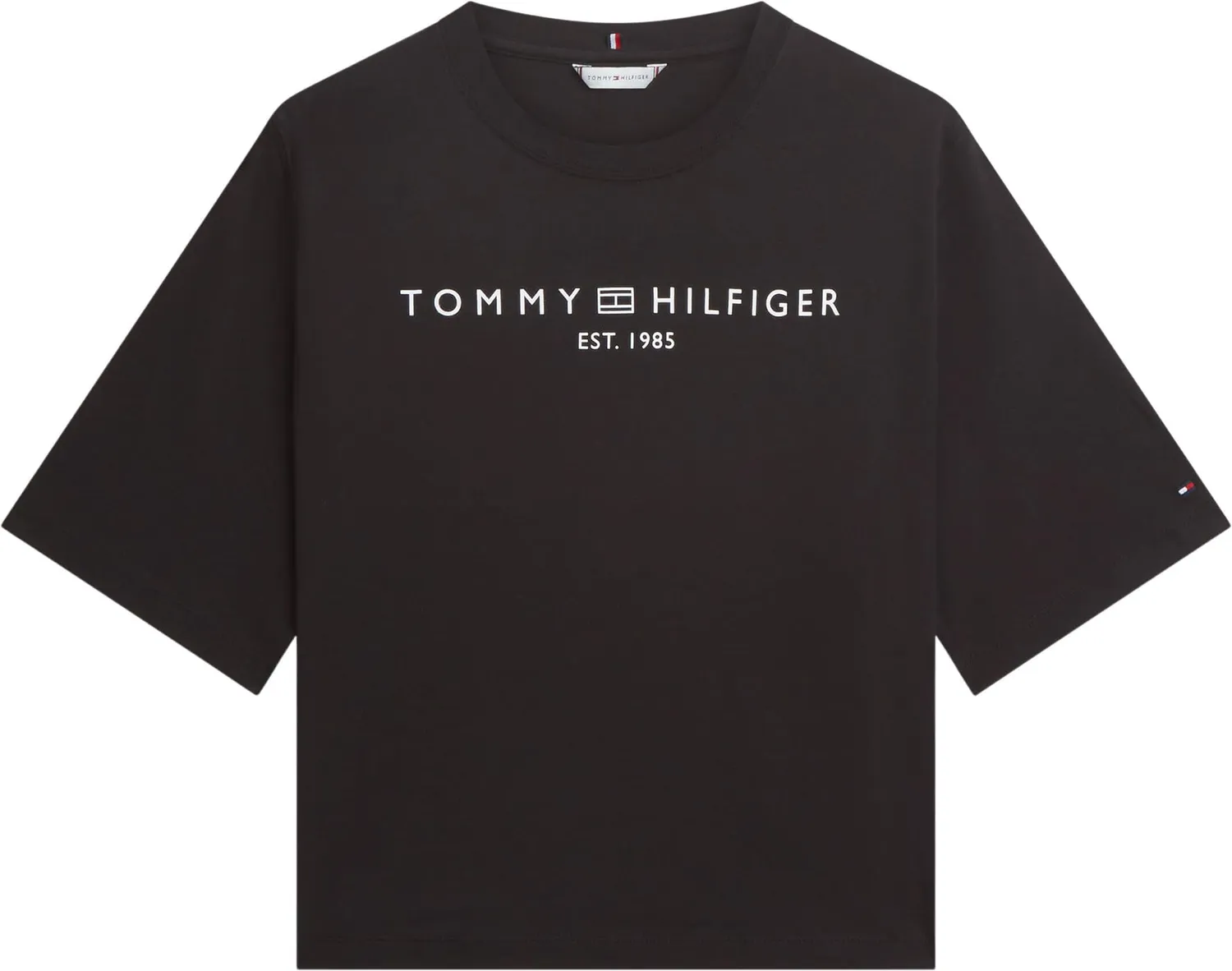 Tommy Hilfiger maglietta manica lunga donna nera
