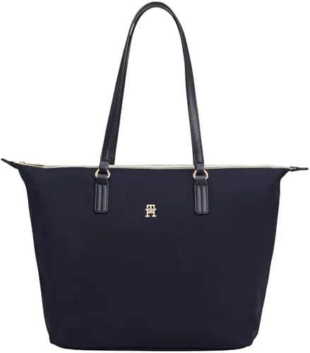Tommy Hilfiger Poppy borsa tote donna con zip nera