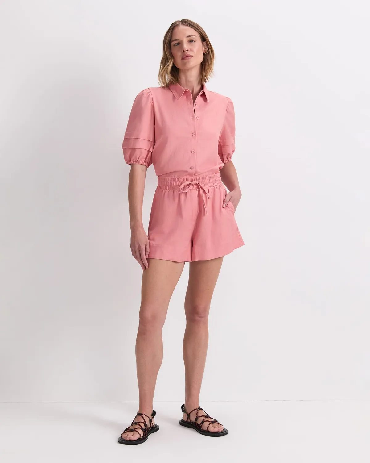 Sportscraft Lola shorts cotone lino donna