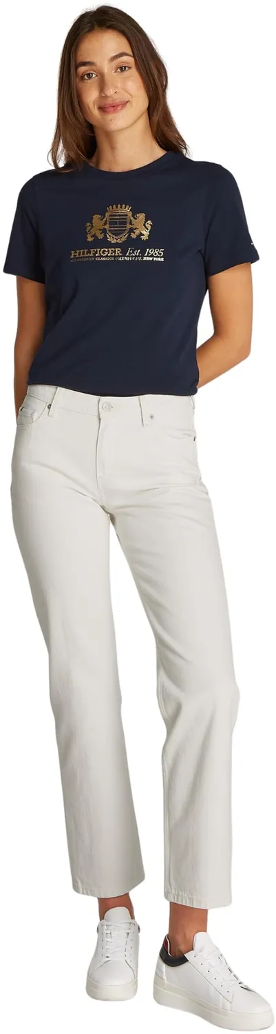 Tommy Hilfiger Classic Straight Jeans Donna Ecru 27W/30L