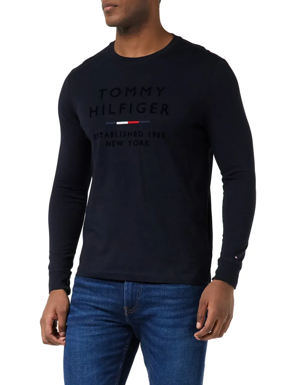 Tommy Hilfiger maglia maniche lunghe uomo girocollo